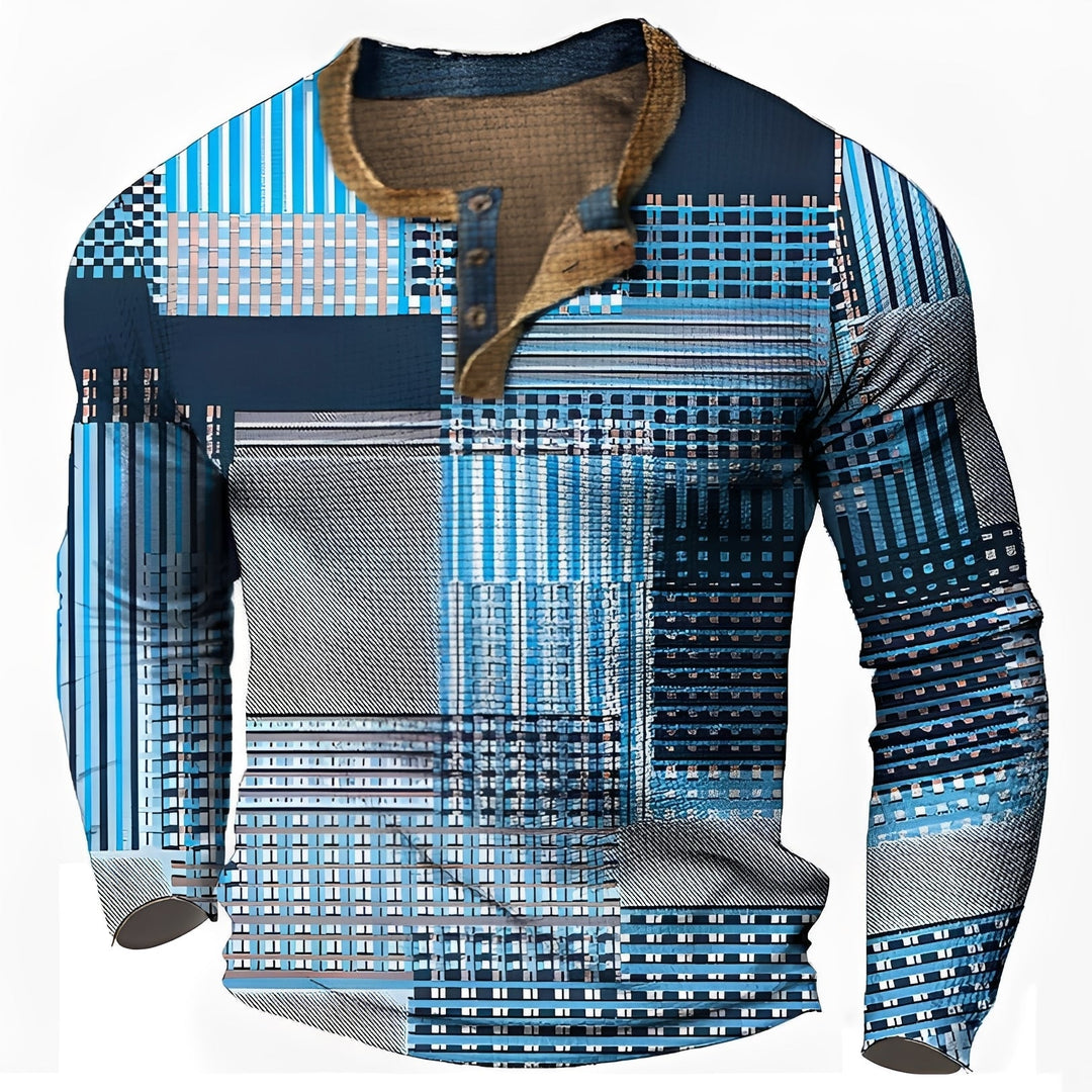 Sam | Men's Trendy Relaxed Long-Sleeve Shirt