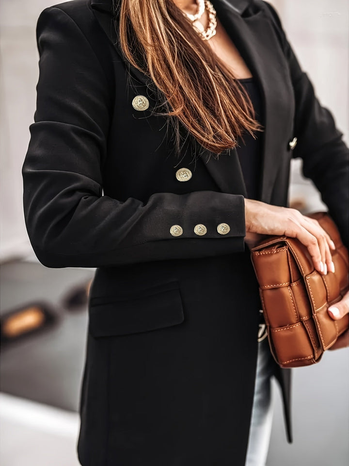 Women's Structured Blazer with Button Details