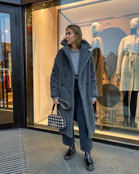 Women's Long Teddy Coat