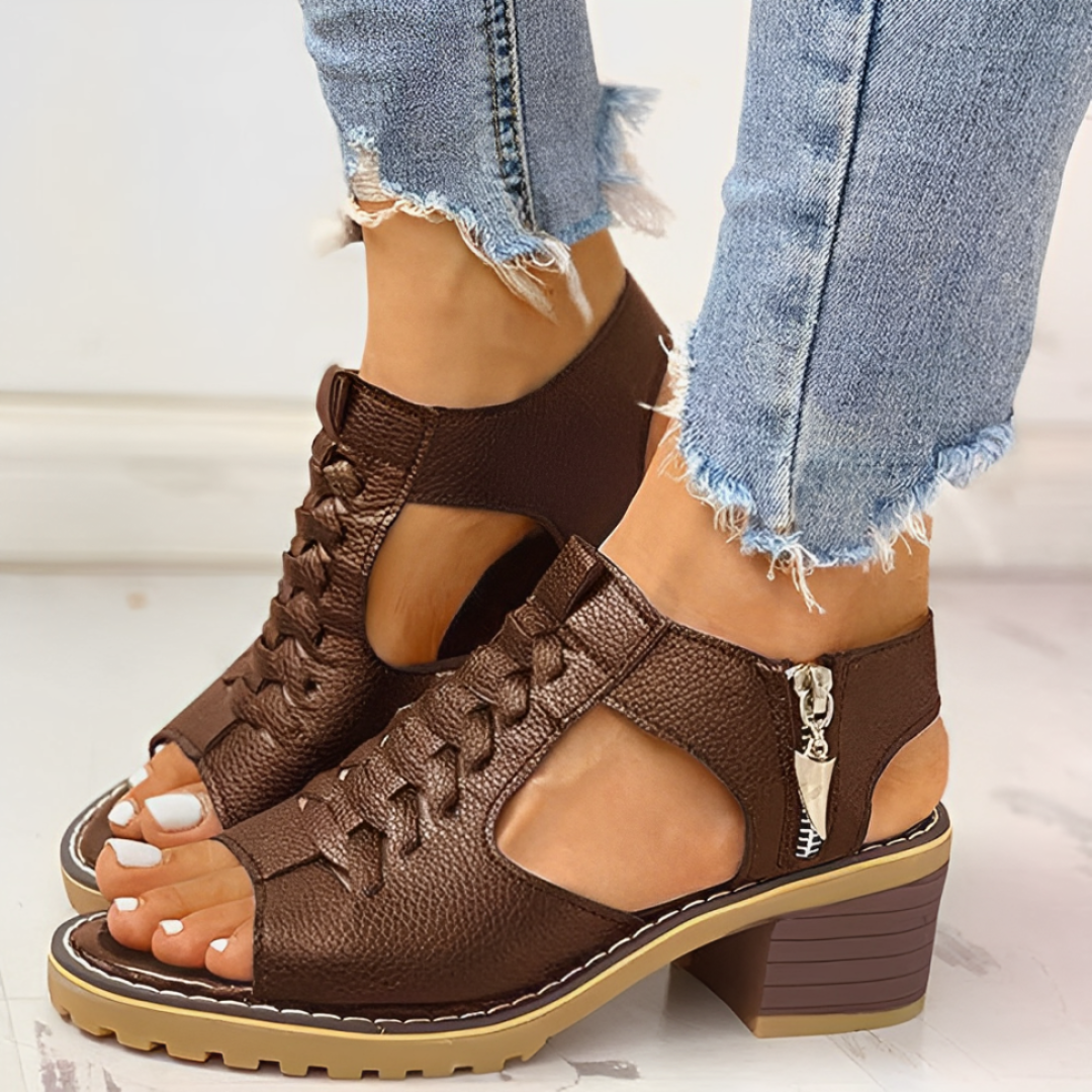 Sophia | Women's Elegant Peep-Toe Sandals