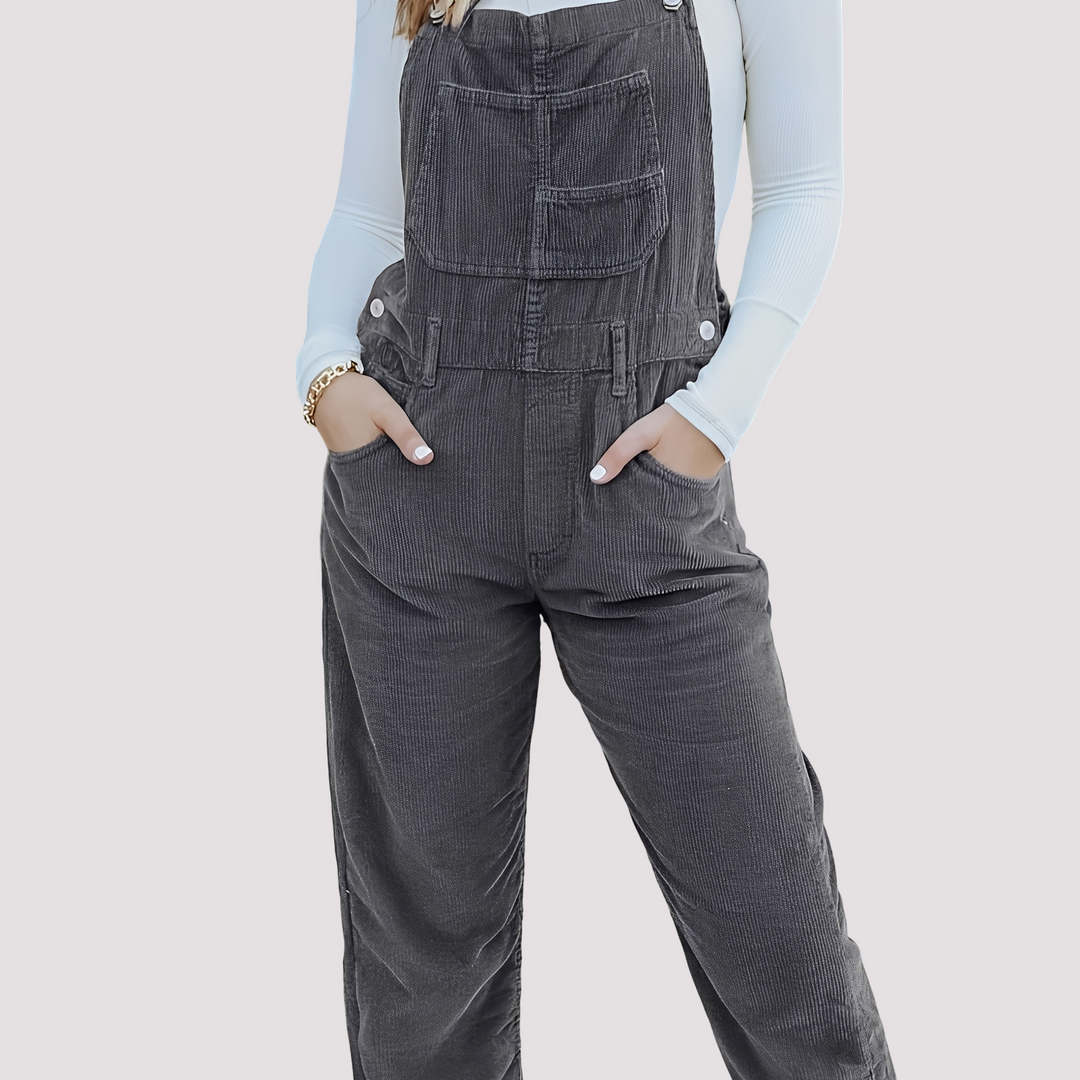 Women's Casual Loose Denim Jumpsuit