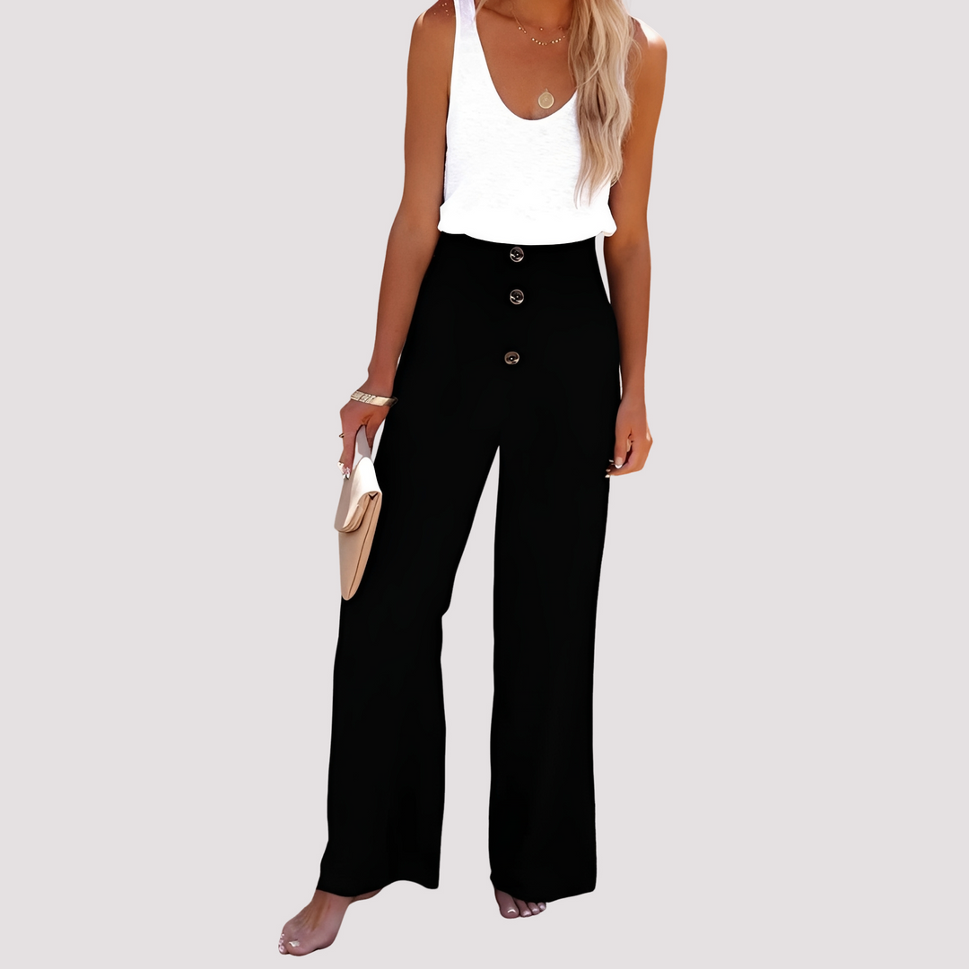 Christa | Women's Loose Fit High-Waisted Pants
