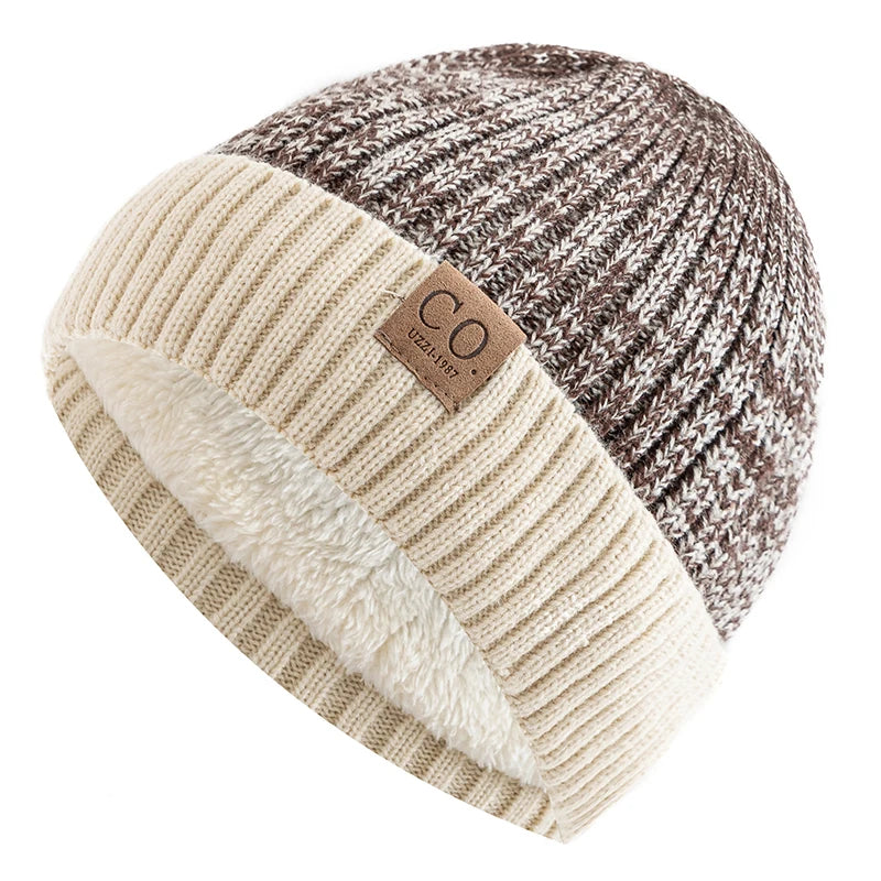 Men's Vintage Style Beanie | Retro Lined Winter Hat with Knit Design