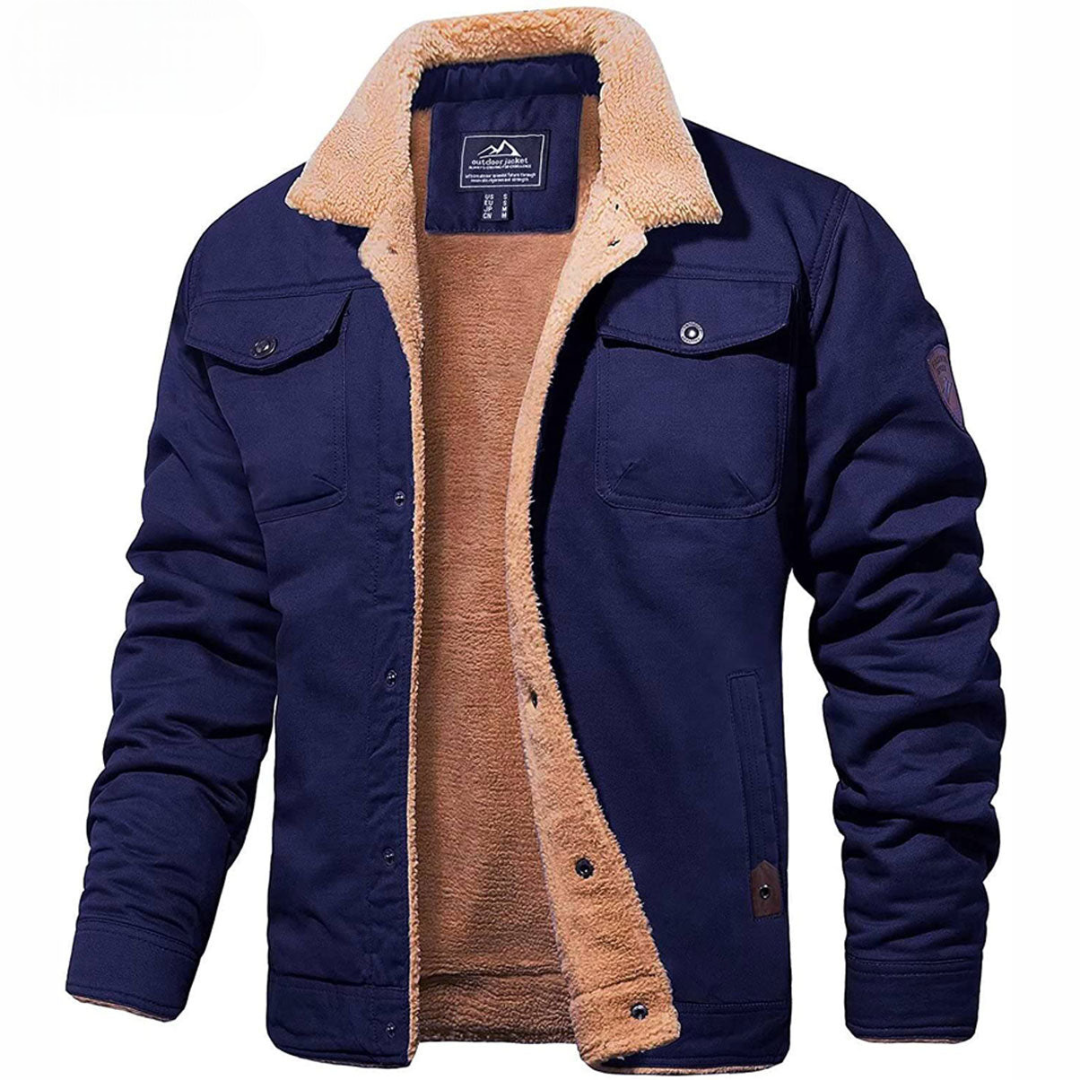 Men's Premium Fleece Cargo Jacket