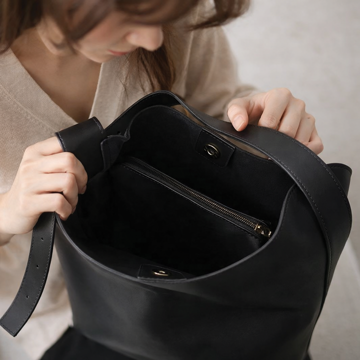 Aria | Women's Vegan Leather Minimalist Shoulder Bag