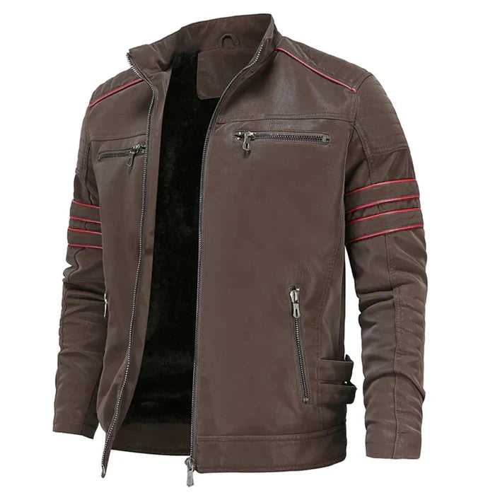Men's Durable and Stylish Motorcycle Leather Jacket