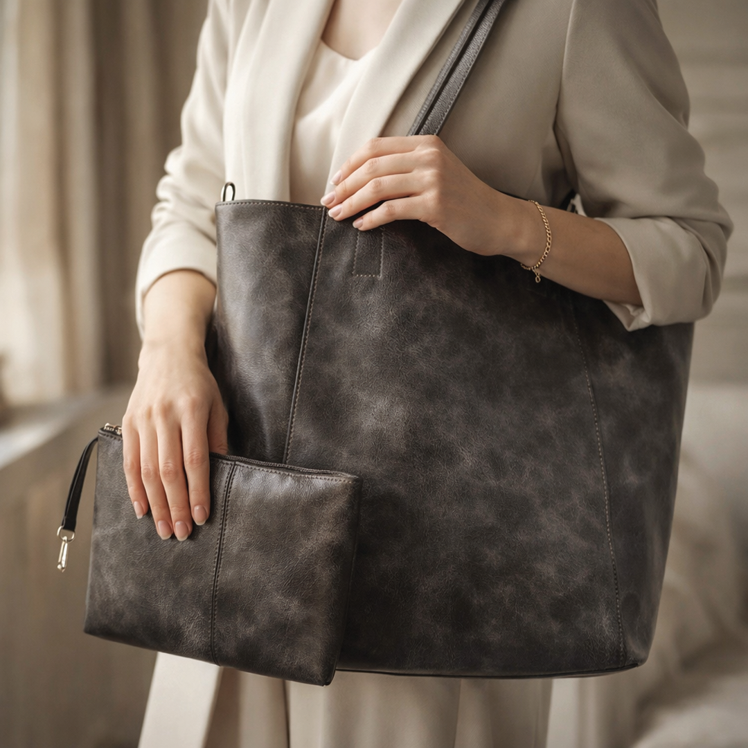 Heather | Women's Vegan Leather Tote Bag