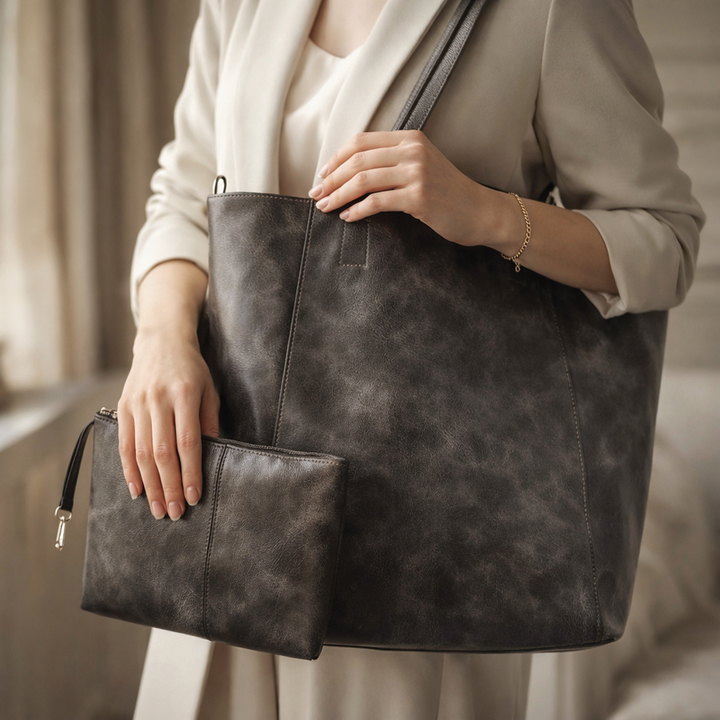 Heather | Women's Vegan Leather Tote Bag