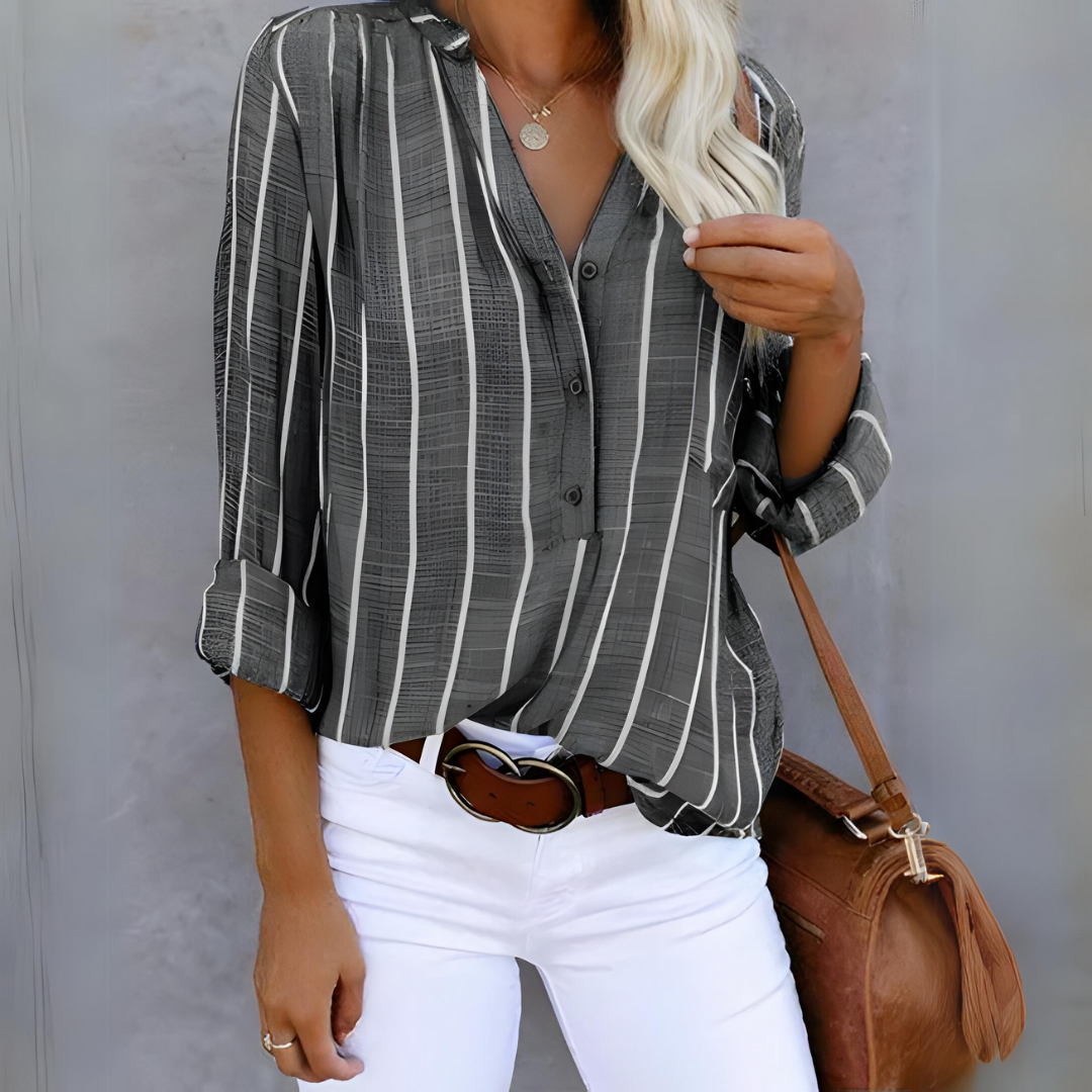 Jantien | Stylish Striped Women's Blouse