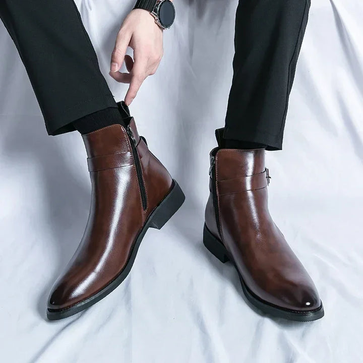 Men's Chelsea Boots | Sleek Classic Design with Side Zipper