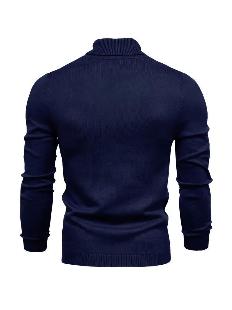 Men's Fitted Turtleneck | Smart Casual Long Sleeve Top