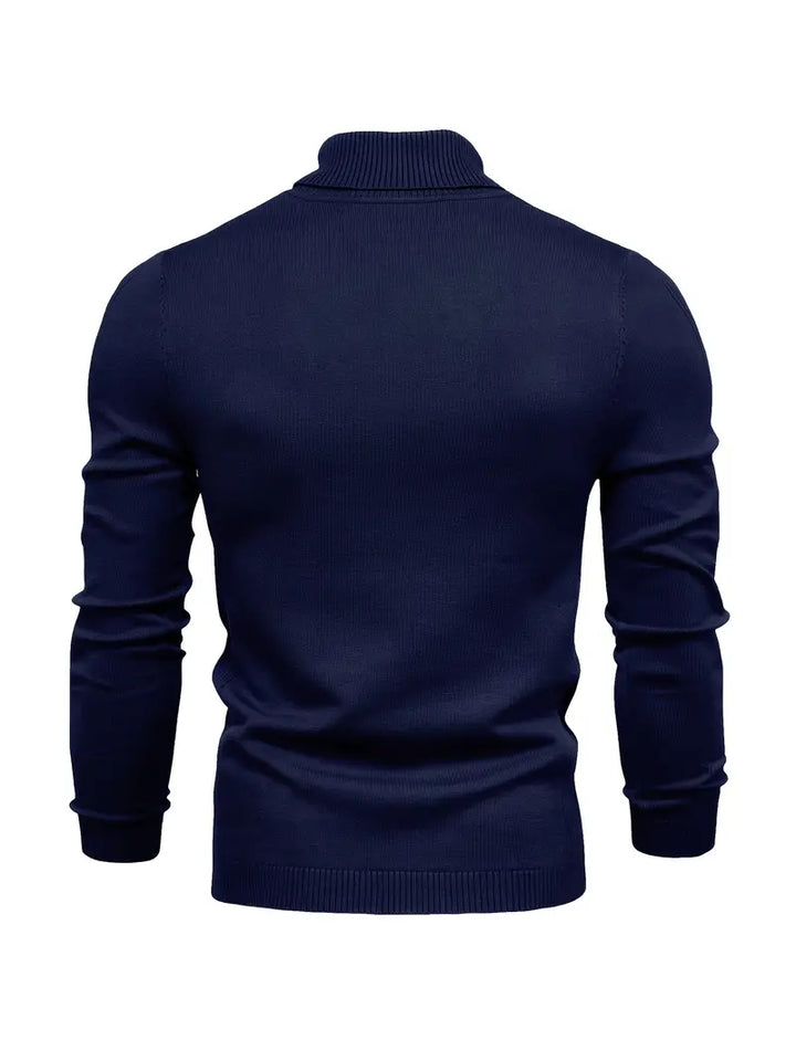 Men's Fitted Turtleneck | Smart Casual Long Sleeve Top