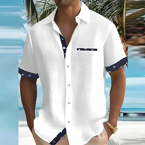 Men's Short Sleeve Button Front Shirt
