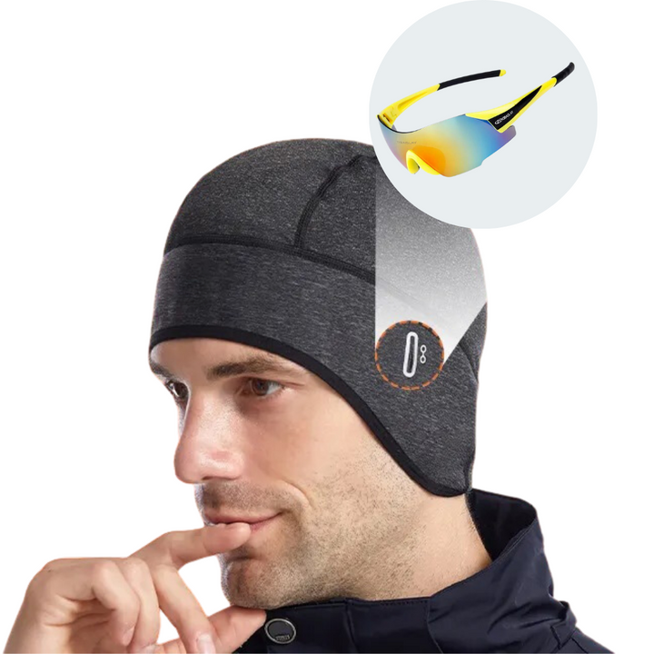 Men's Winter Cycling Cap with Glasses Opening