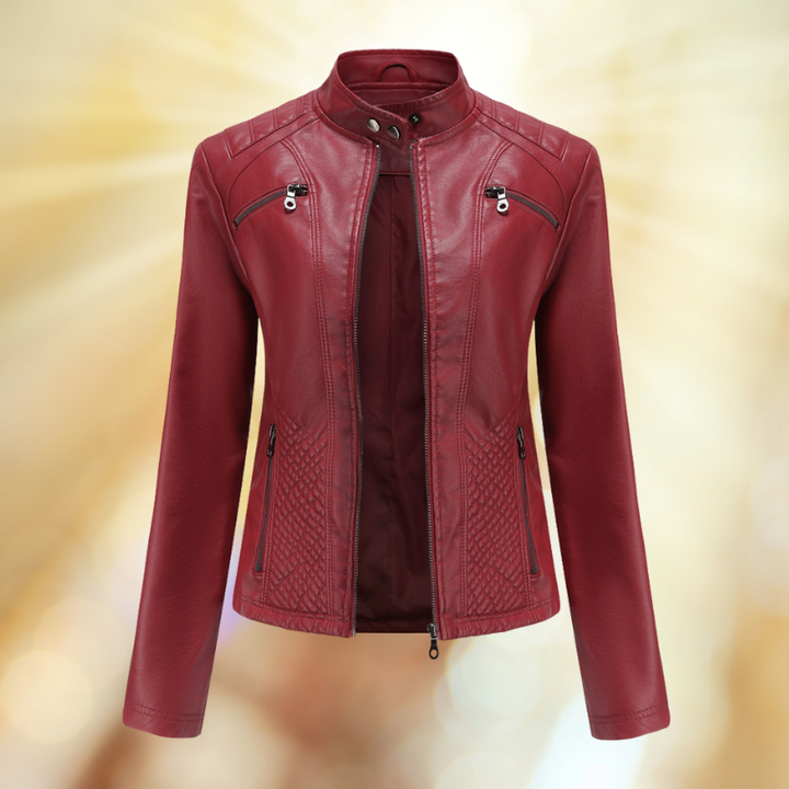 Women's Stylish Leather Transitional Jacket