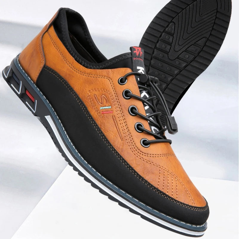 Ryan | Men's Slip-On Sneakers with Tassel and Laces | Round Toe Design