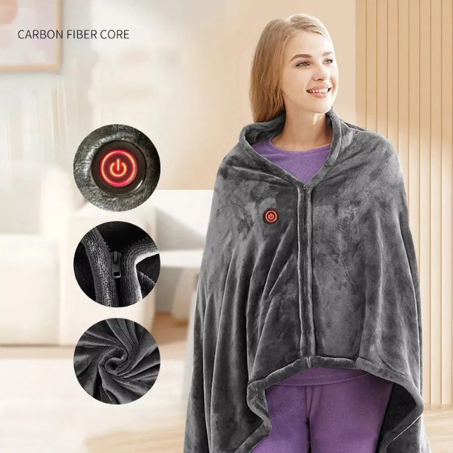 Women's USB Heated Blanket with Adjustable Temperature Control