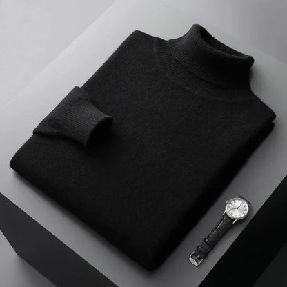 Men's Premium Cashmere Turtleneck Sweater