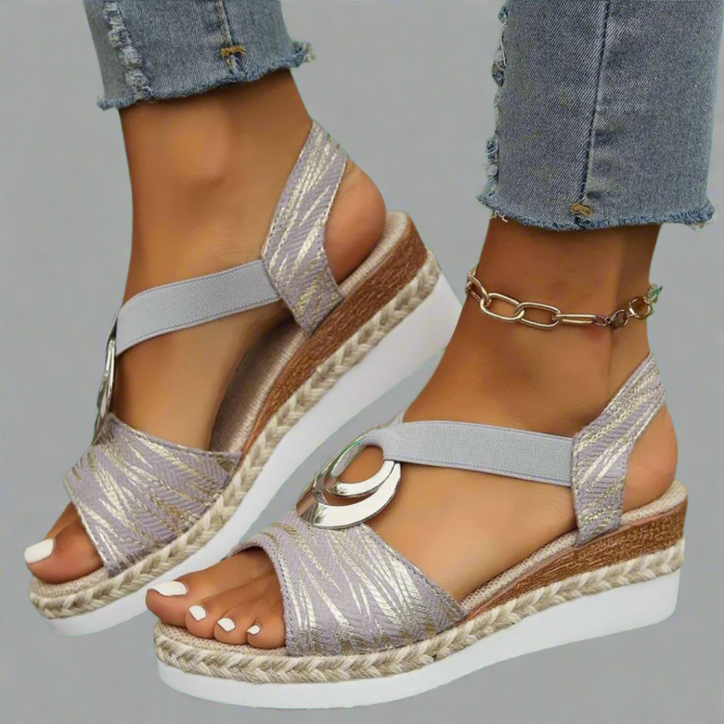 Dahlia | Women's Stylish Wedge Sandals in Premium Material