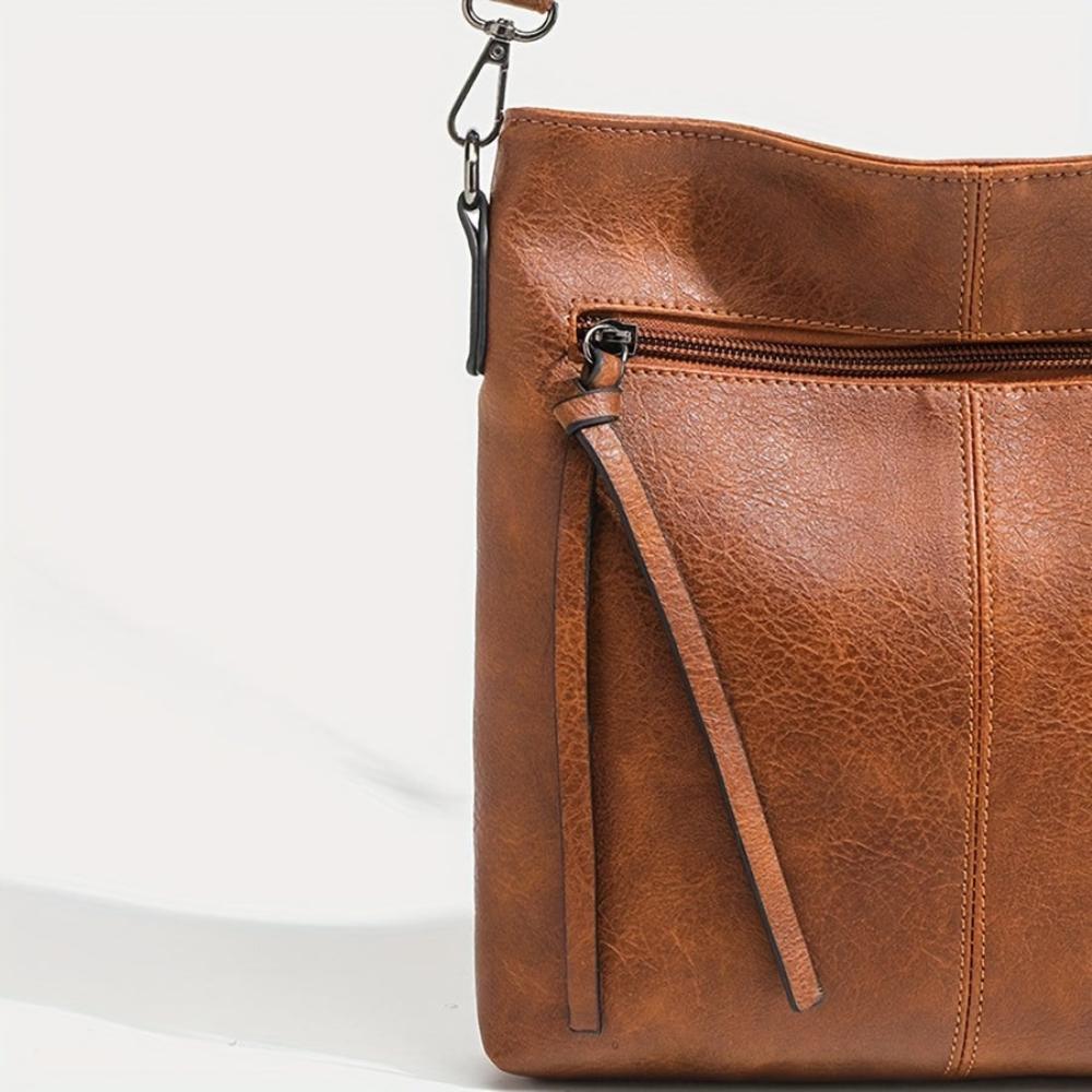Anna | Women's Vegan Leather Slim Crossbody Bag