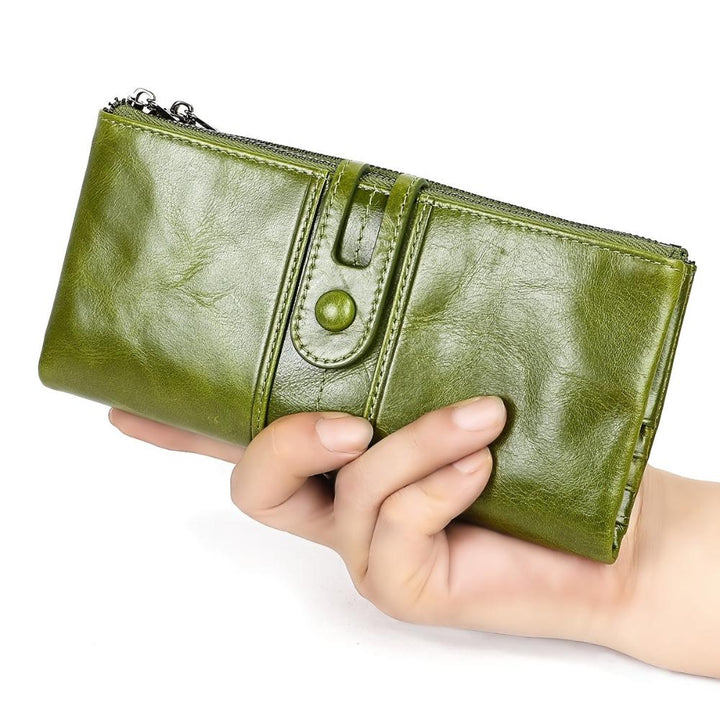 Maria | Women's Leather Long Clutch Wallet