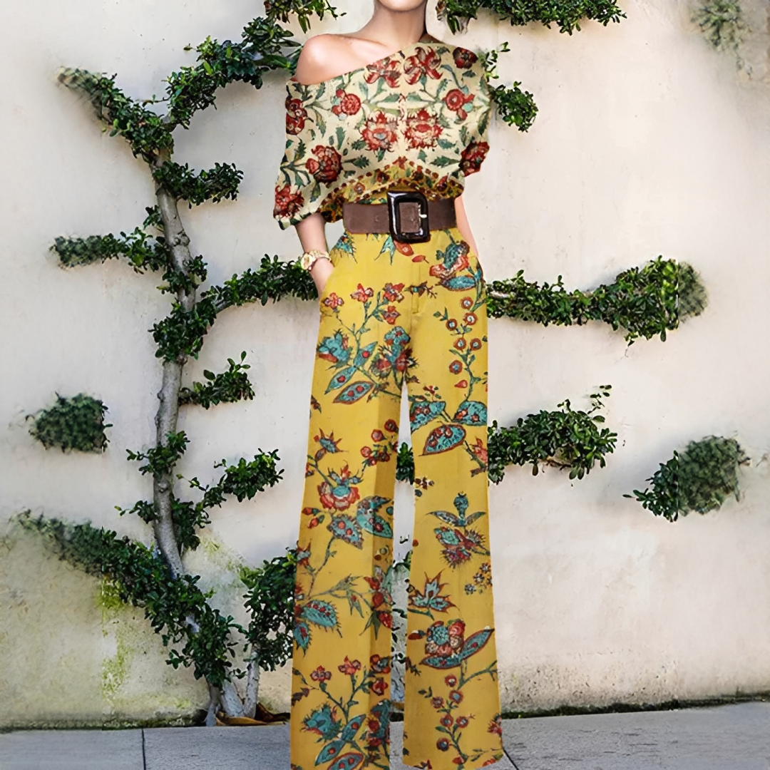 Women's Asymmetric Wide-Leg Jumpsuit