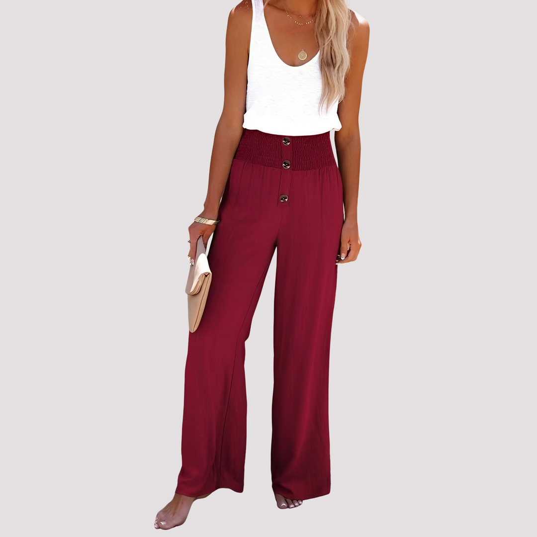 Christa | Women's Loose Fit High-Waisted Pants