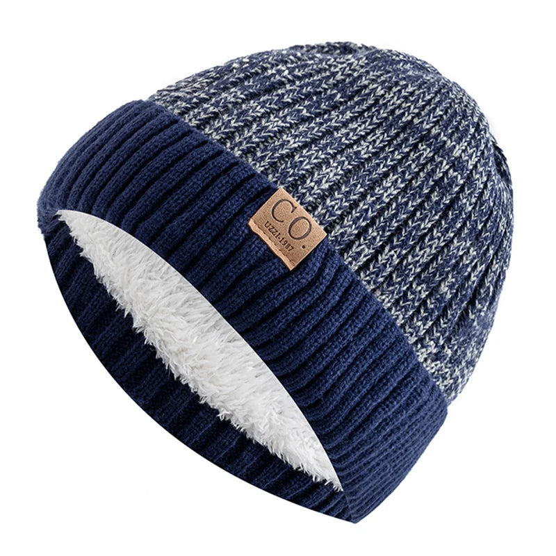 Men's Vintage Style Beanie | Retro Lined Winter Hat with Knit Design