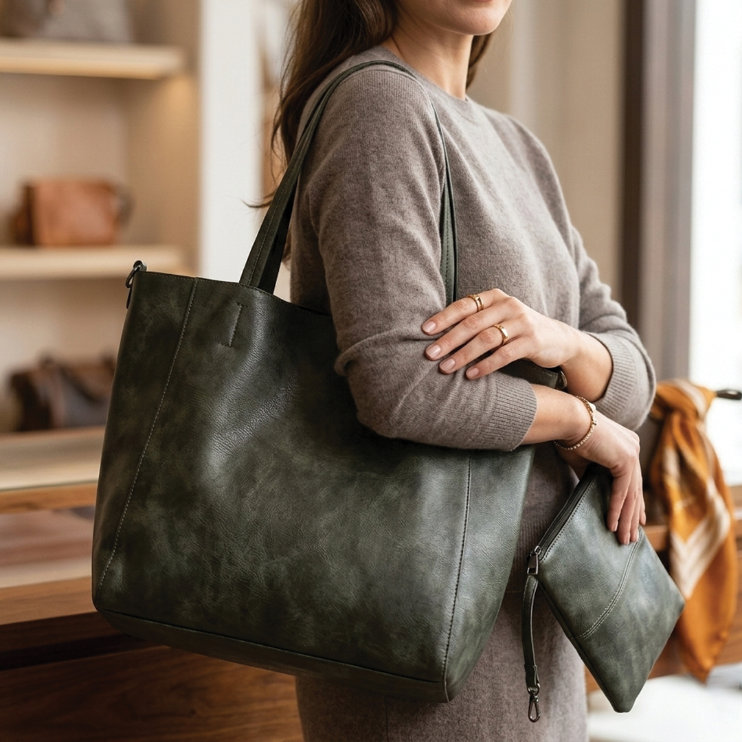 Heather | Women's Vegan Leather Tote Bag