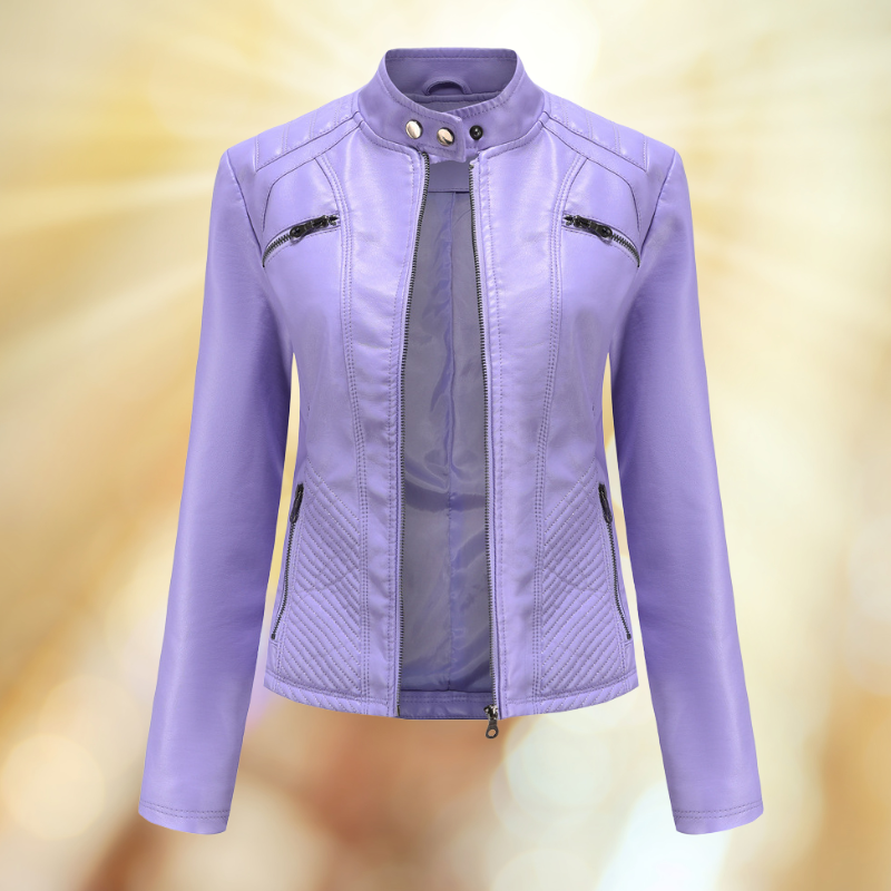 Women's Stylish Leather Transitional Jacket