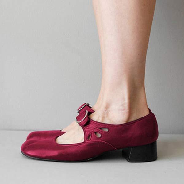Sophia | Women's Leather Wedge Sandals with Buckle Detail
