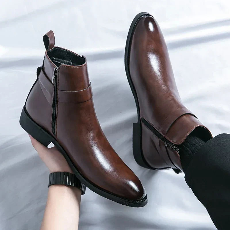 Men's Chelsea Boots | Sleek Classic Design with Side Zipper
