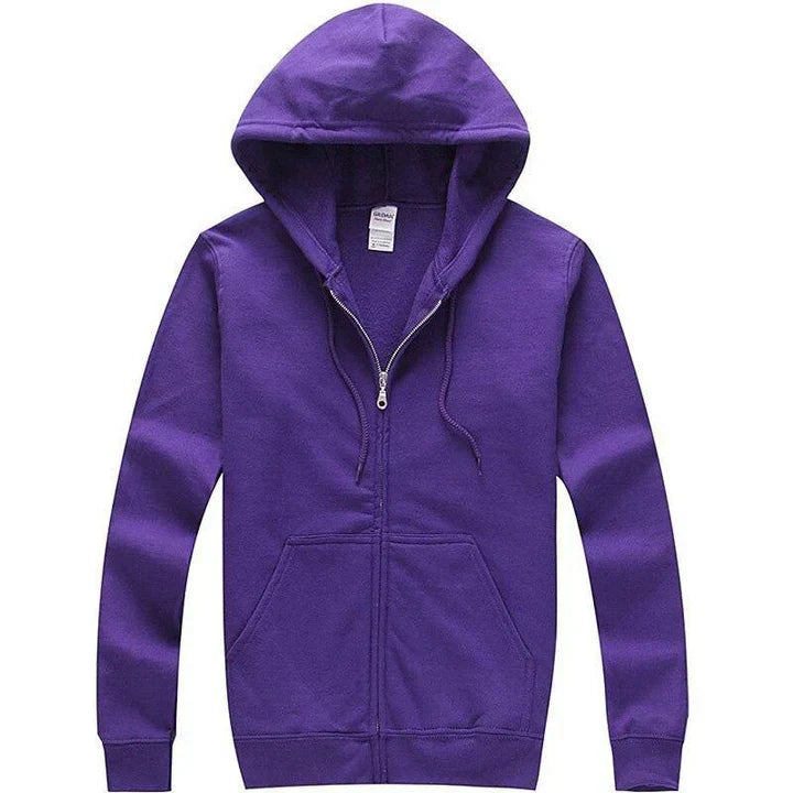 Men's Casual Zip-Up Hoodie Sweatshirt