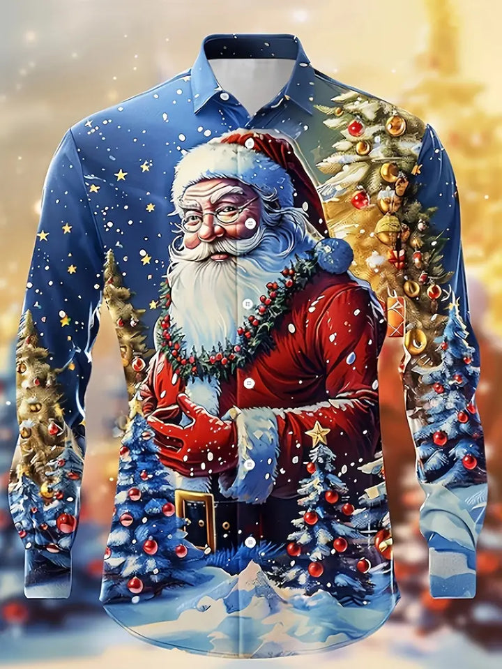 Men's Christmas Shirt | Santa Graphic Design
