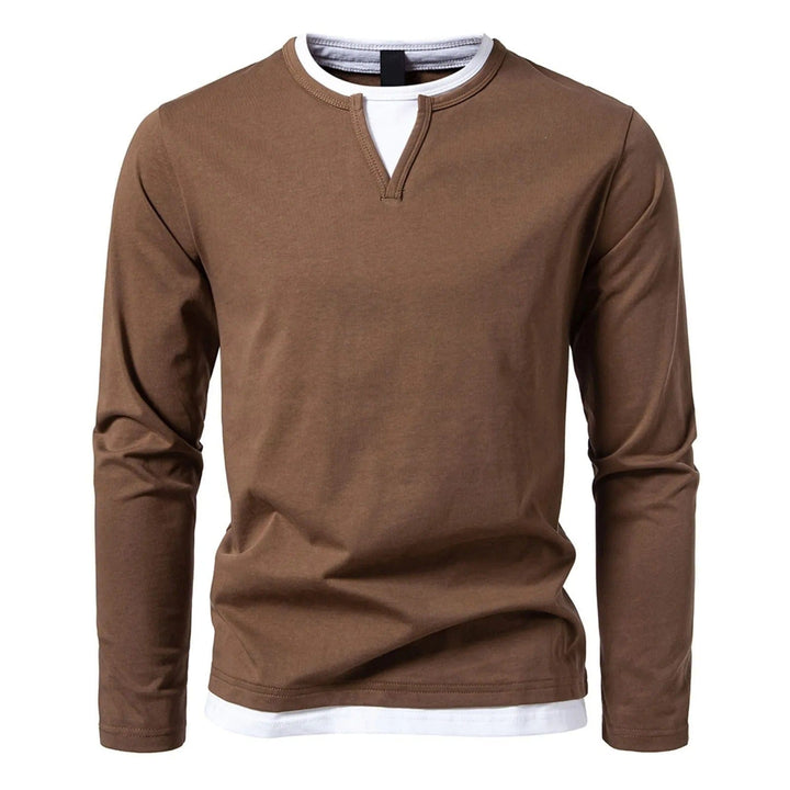 Men's Long Sleeve Henley Shirt