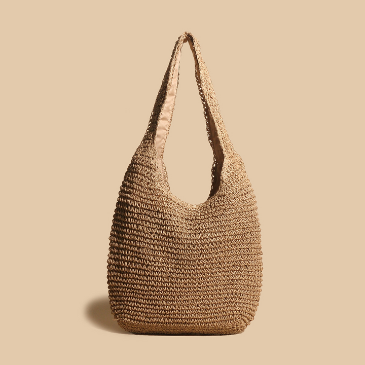 Women's Handcrafted Straw Bag with Natural Charm