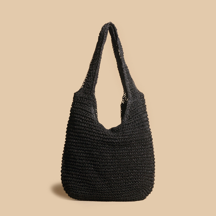 Women's Handcrafted Straw Bag with Natural Charm