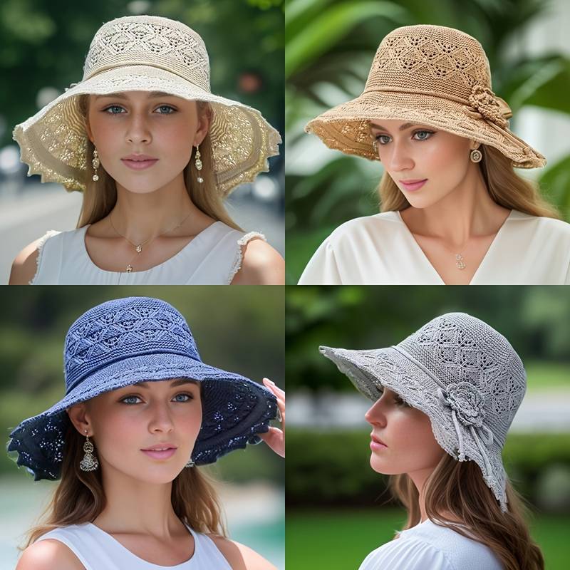 Women's Foldable Wide Brim Sun Hat