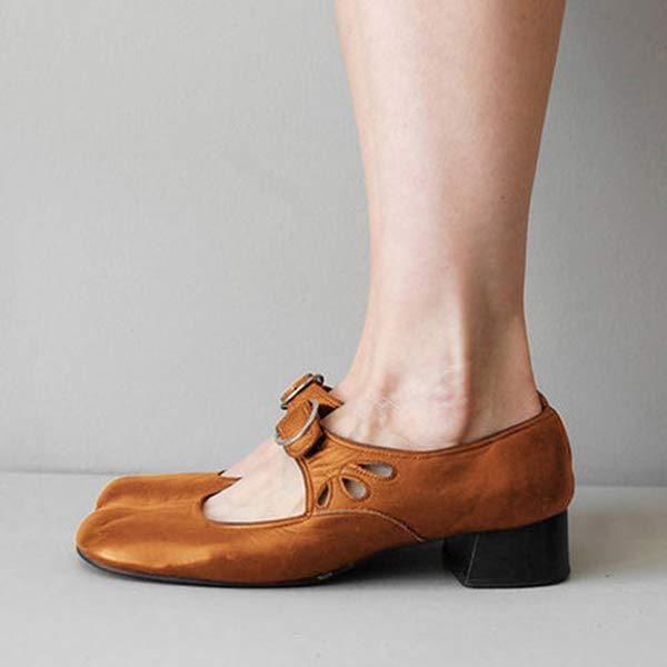 Sophia | Women's Leather Wedge Sandals with Buckle Detail