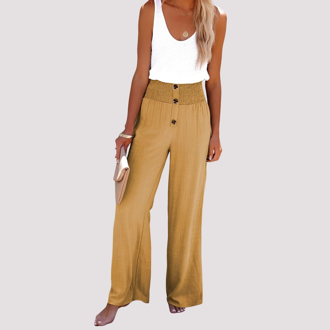 Christa | Women's Loose Fit High-Waisted Pants
