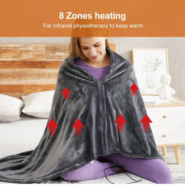 Women's USB Heated Blanket with Adjustable Temperature Control