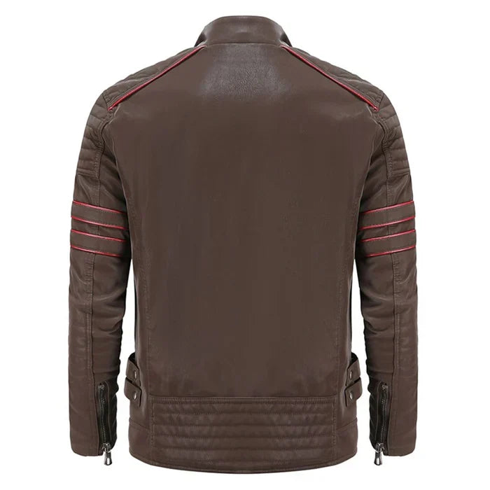 Men's Durable and Stylish Motorcycle Leather Jacket