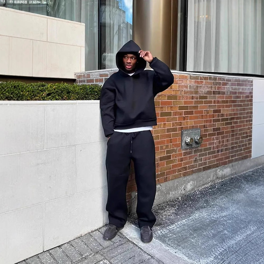 Men's Casual Oversized Hoodie with Drawstring
