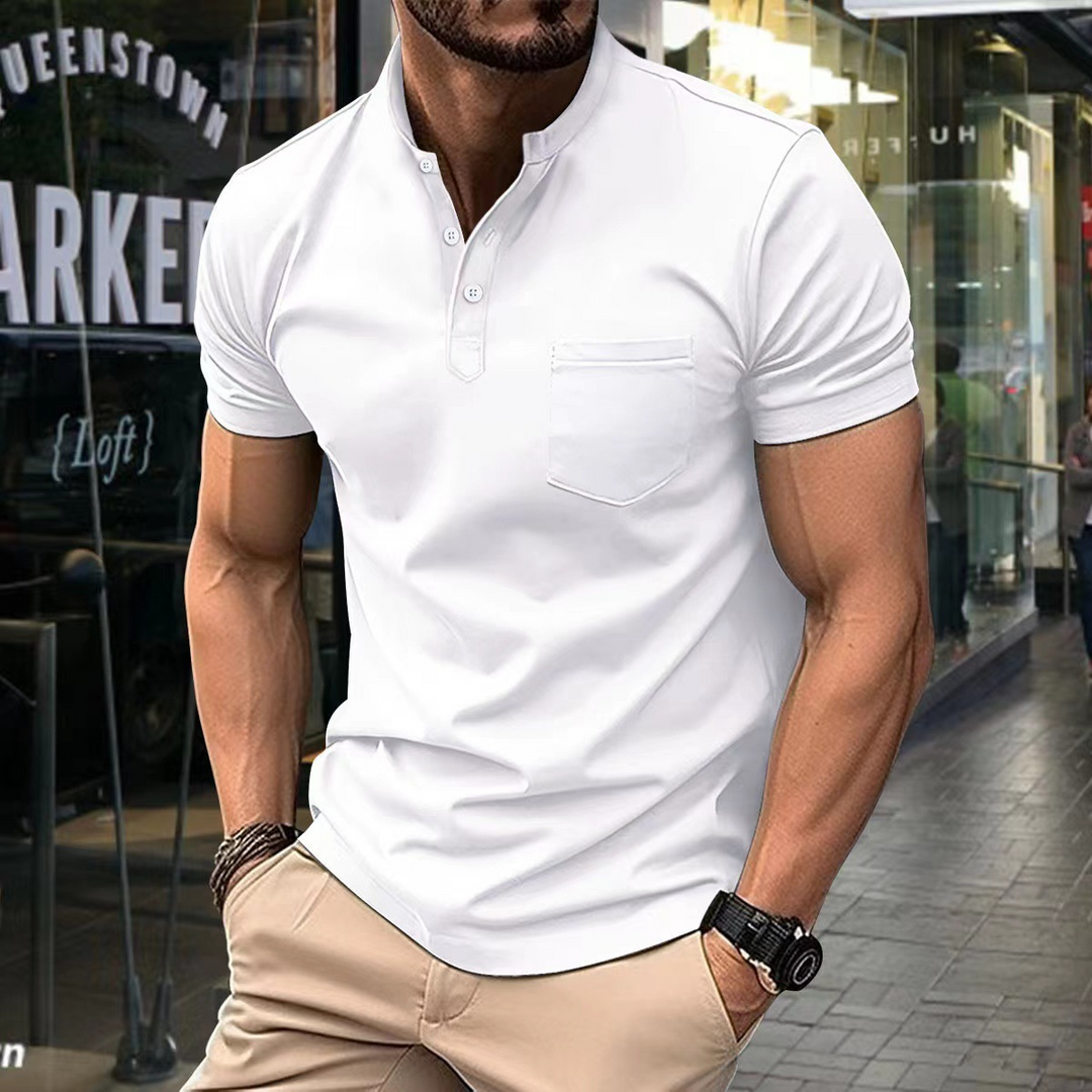 Nico | Men's Elegant Half Collar Polo Shirt