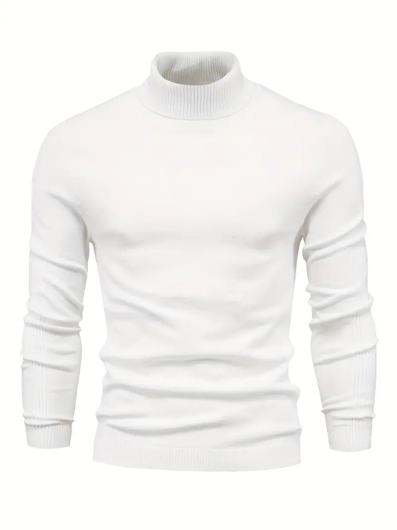 Men's Fitted Turtleneck | Smart Casual Long Sleeve Top