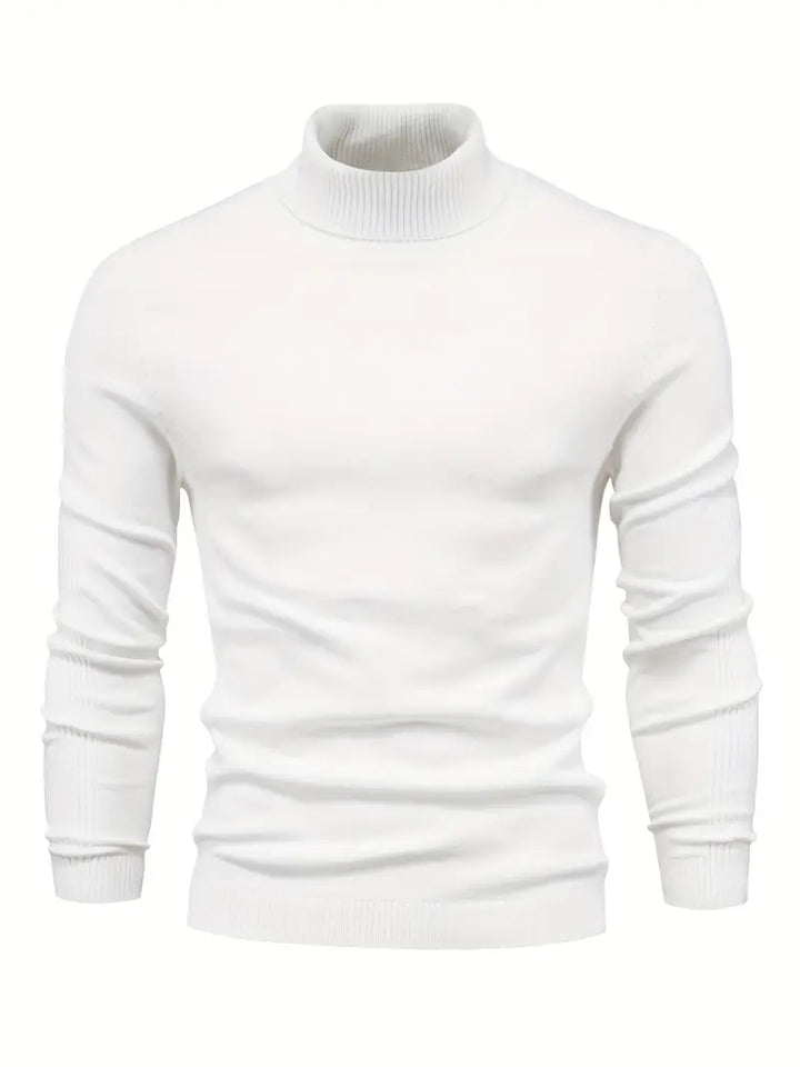 Men's Fitted Turtleneck | Smart Casual Long Sleeve Top