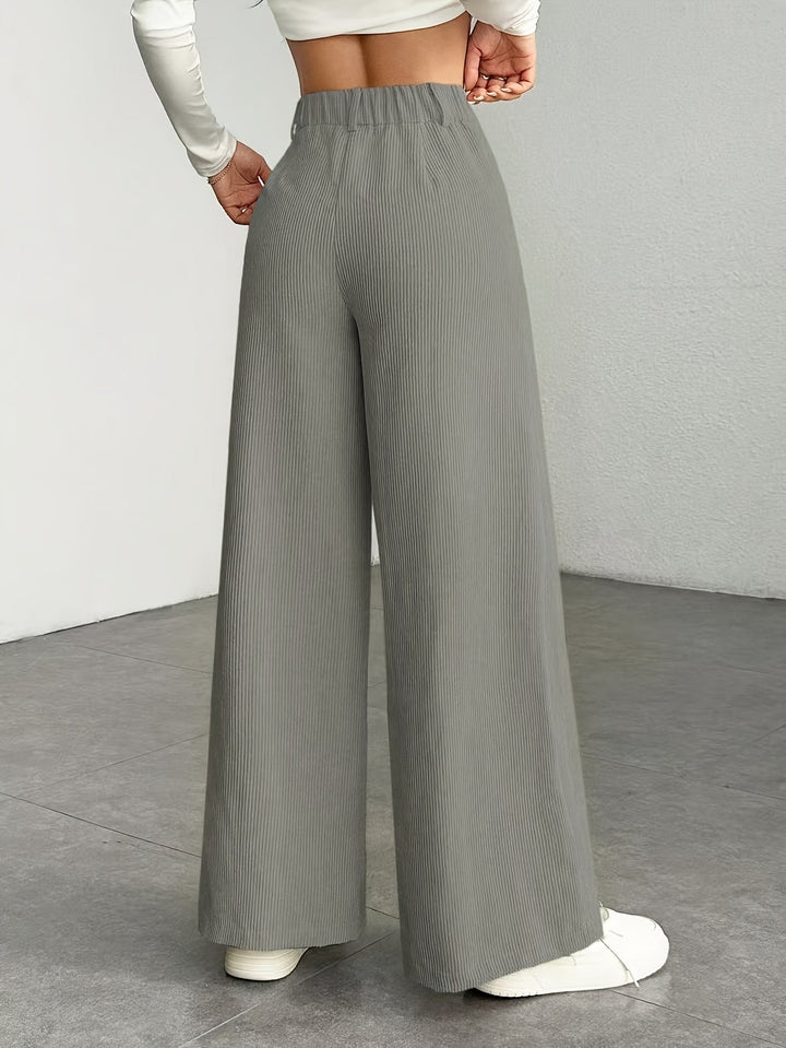 Women's High-Waisted Wide Leg Trousers