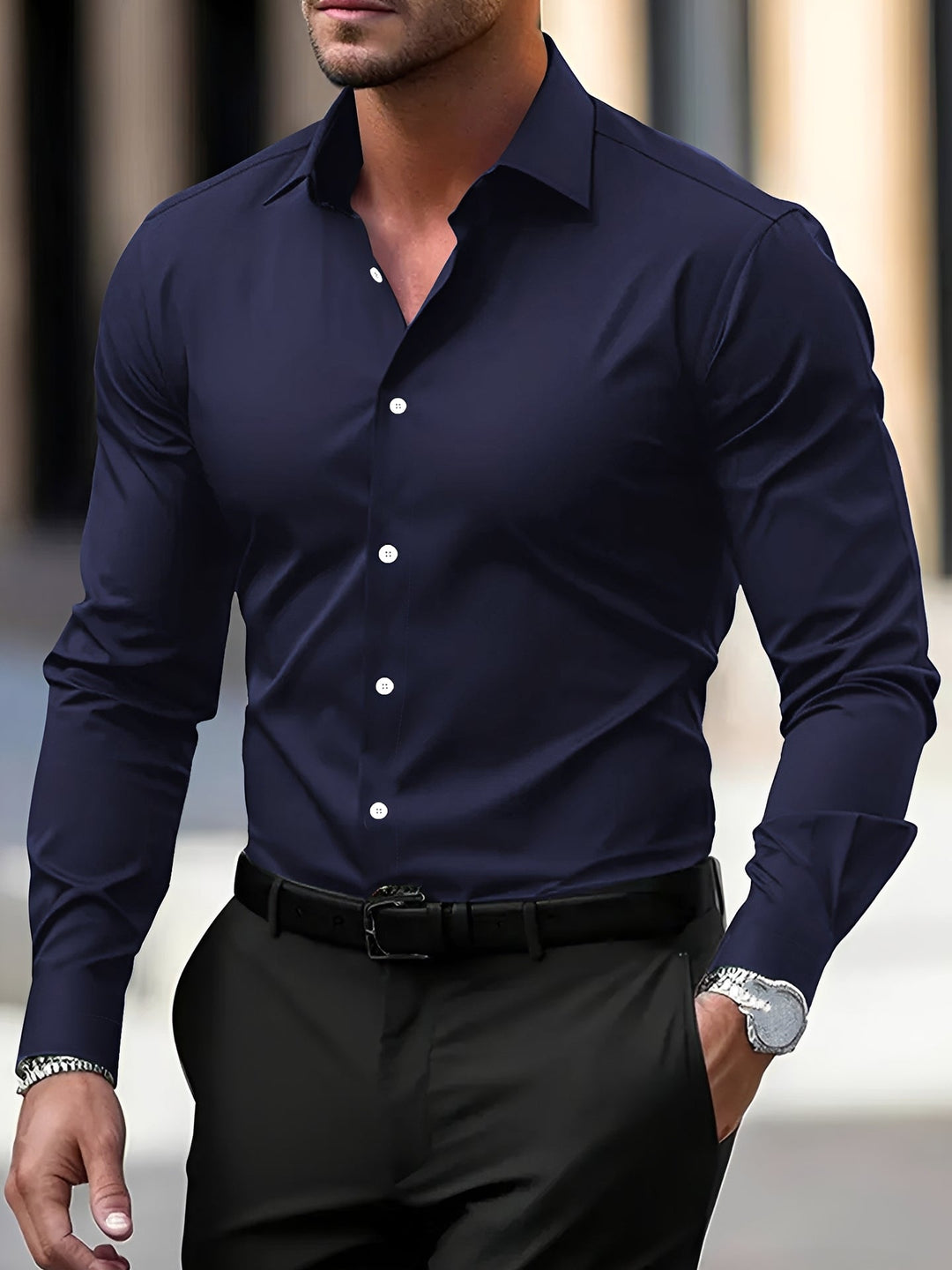 Jeremy | Men's Long-Sleeve Shirt for Casual and Formal Wear