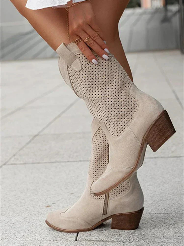 Women’s Modern Zipper Cowgirl Boots