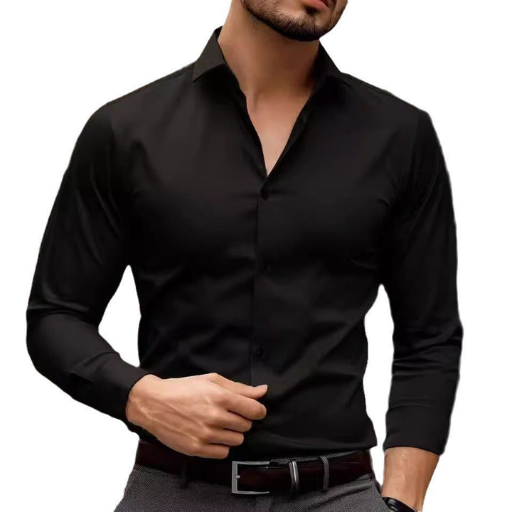 Men's Long-Sleeve Formal Office Shirt